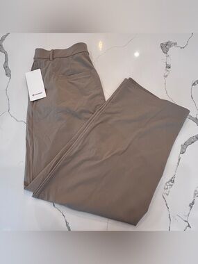 Lululemon Daydrift High-Rise Wide Leg Trouser Sz XL Sheer Oak NWT